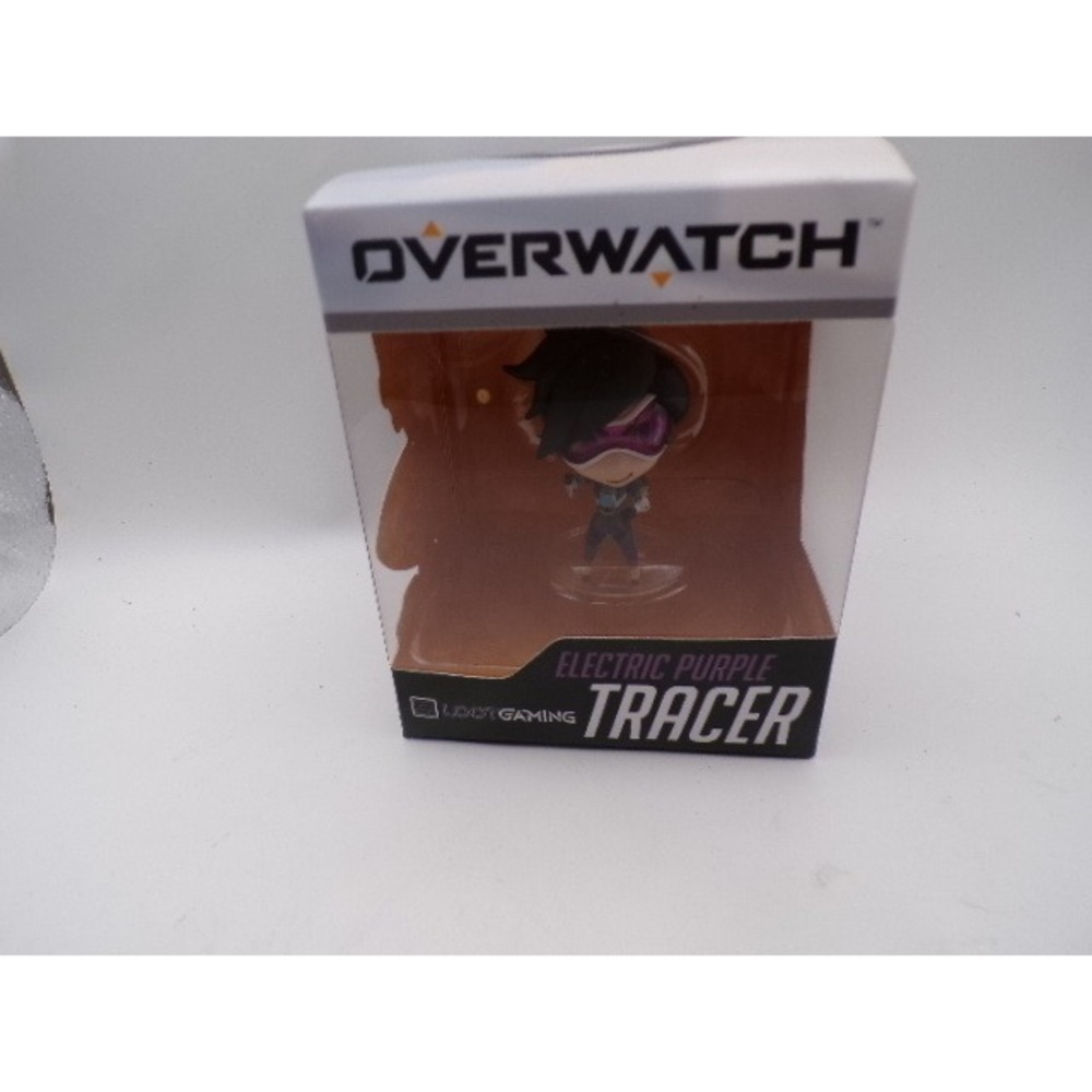 Overwatch Electric Purple‎ Tracer Chibi Figure Collectible Toy Gaming